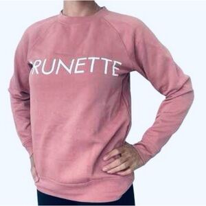 Brunette The Label Dusty Rose Crewneck Sweater